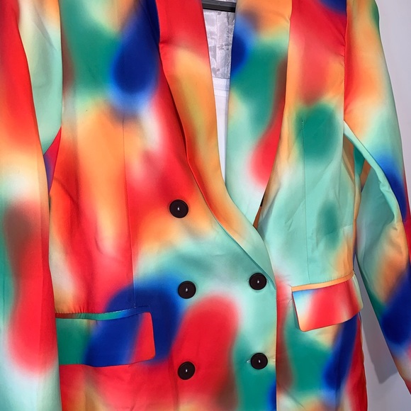 SHEIN print blazer size L - Picture 3 of 7